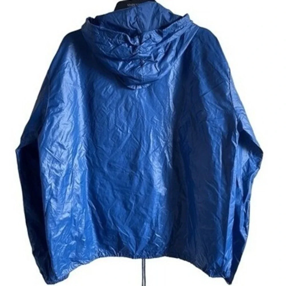 80s‎ VTG The Hare Cobalt Blue Anorak Retro Rain Windbreaker Pullover Streetwear